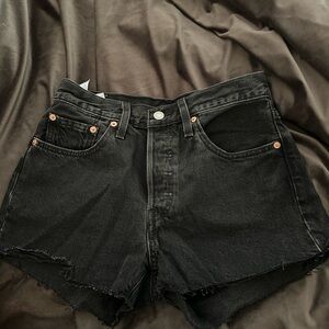 Levi’s 501 Black Denim Women's Shorts